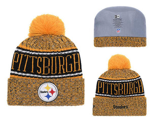 Men's Pittsburgh Steelers New Era 2018 NFL Knit Beanie Hat
