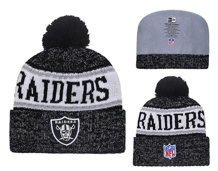 Men's Oakland Raiders New Era 2018 NFL Knit Beanie Hat