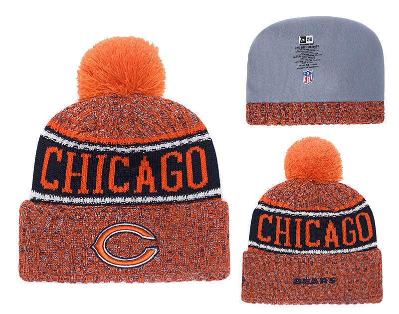 Men's Chicago Bears New Era 2018 NFL Knit Beanie Hat
