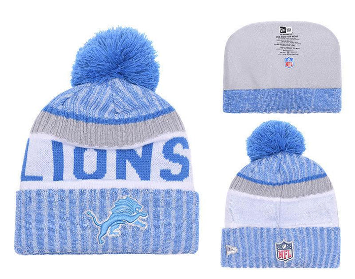 Men's Detroit Lions New Era 2018 NFL Knit Beanie Hat