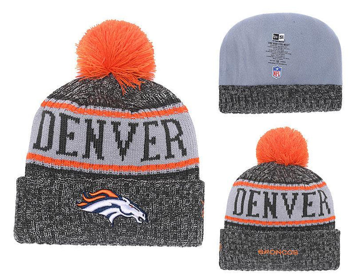 Men's Denver Broncos New Era 2018 NFL Knit Beanie Hat