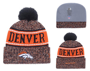 Men's Denver Broncos New Era 2018 NFL Knit Beanie Hat