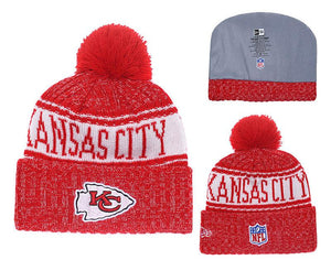 Men's Kansas City Chiefs New Era 2018 NFL Knit Beanie Hat