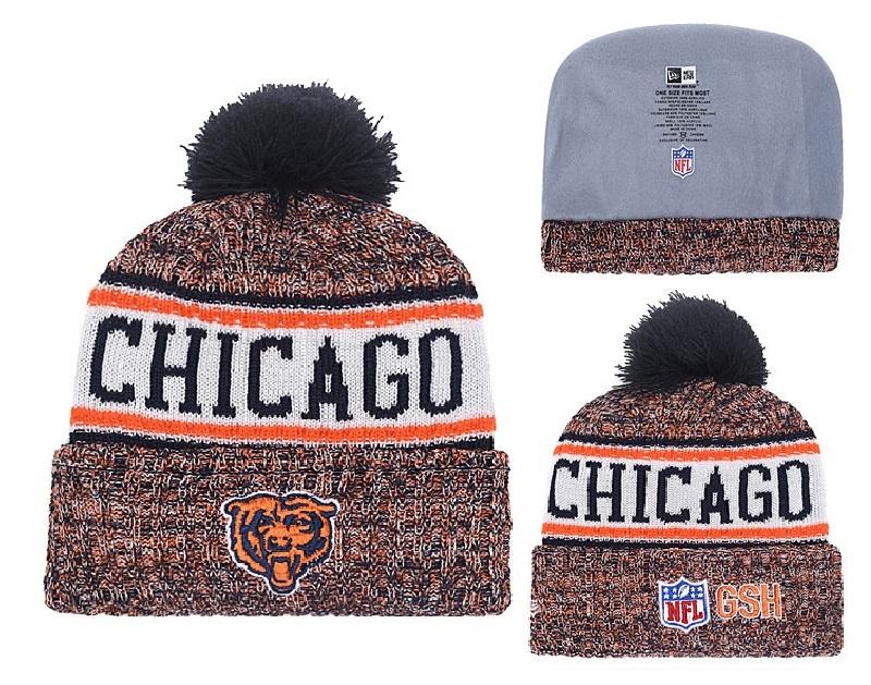 Men's Chicago Bears New Era 2018 NFL Knit Beanie Hat