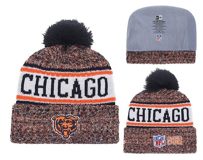 Men's Chicago Bears New Era 2018 NFL Knit Beanie Hat