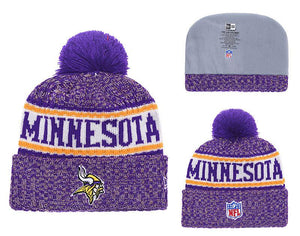 Men's Minnesota Vikings New Era 2018 NFL Knit Beanie Hat