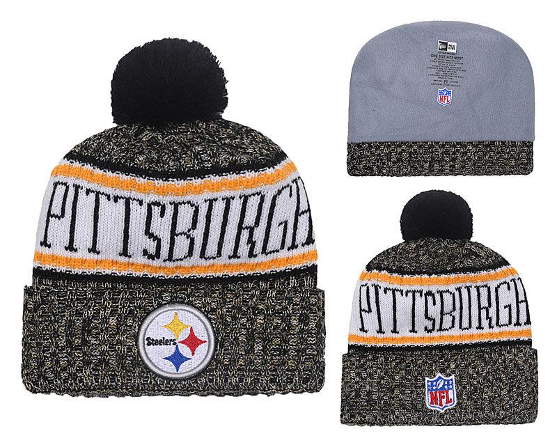 Men's Pittsburgh Steelers New Era 2018 NFL Knit Beanie Hat