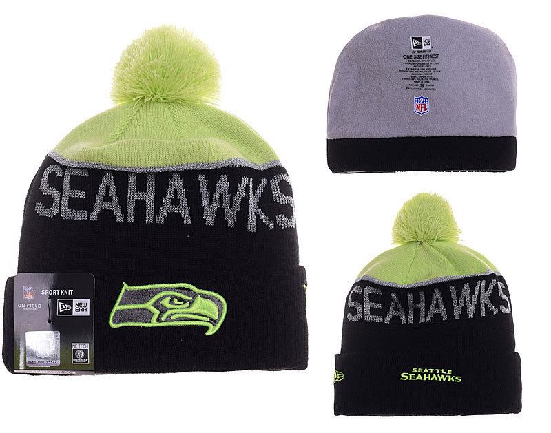 Men's Seattle Seahawks New Era 2018 NFL Knit Beanie Hat