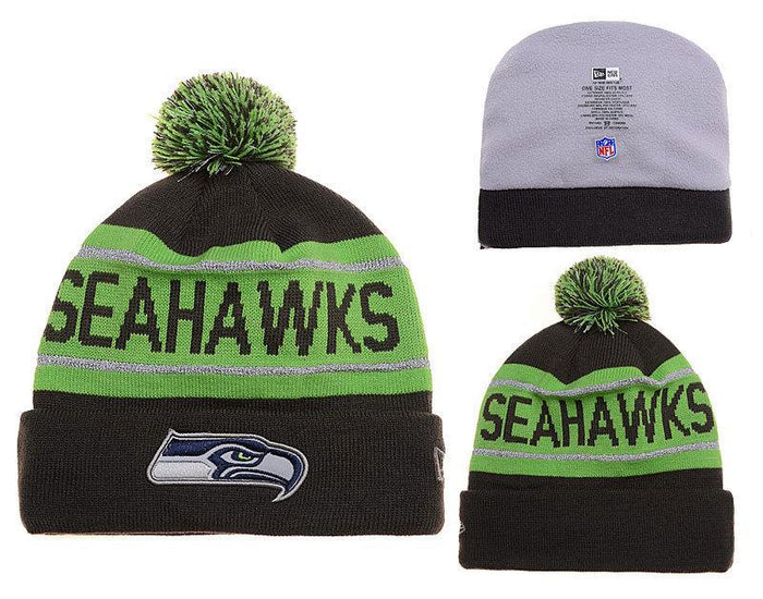 Men's Seattle Seahawks New Era 2018 NFL Knit Beanie Hat