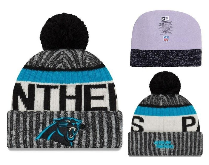 Men's Carolina Panthers New Era 2018 NFL Knit Beanie Hat