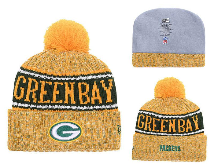 Men's Green Bay Packers New Era 2018 NFL Knit Beanie Hat