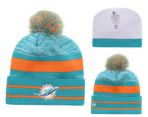 Men's Miami Dolphins New Era 2018 NFL Knit Beanie Hat