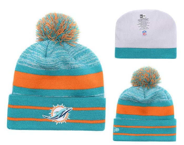 Men's Miami Dolphins New Era 2018 NFL Knit Beanie Hat