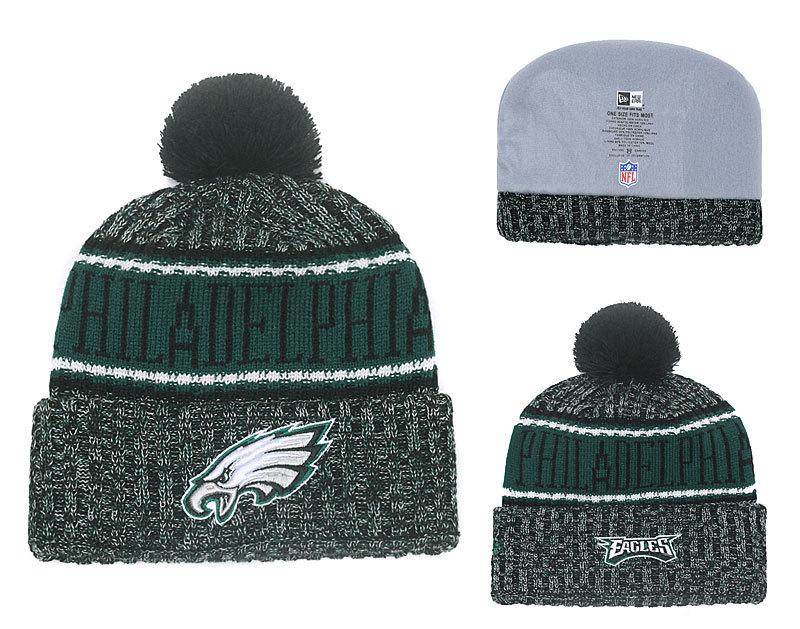 Men's Philadelphia Eagles New Era 2018 NFL Knit Beanie Hat