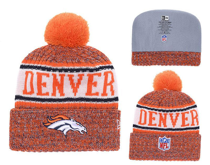 Men's Denver Broncos New Era 2018 NFL Knit Beanie Hat