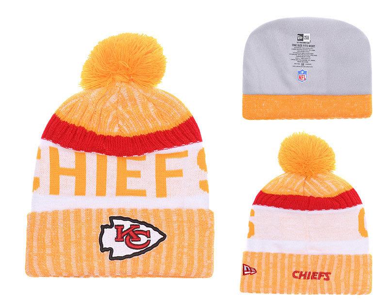 Men's Kansas City Chiefs New Era 2018 NFL Knit Beanie Hat
