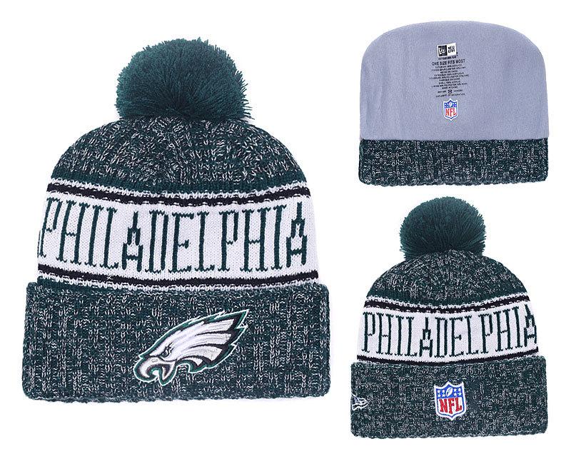 Men's Philadelphia Eagles New Era 2018 NFL Knit Beanie Hat