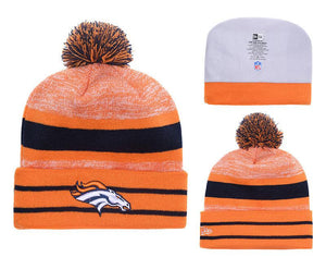Men's Denver Broncos New Era 2018 NFL Knit Beanie Hat