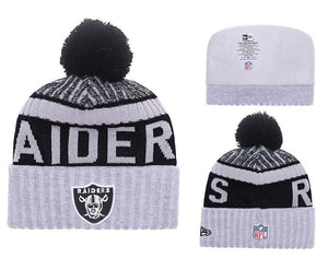 Men's Oakland Raiders New Era 2018 NFL Knit Beanie Hat