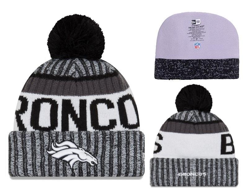Men's Denver Broncos New Era 2018 NFL Knit Beanie Hat