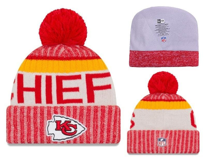 Men's Kansas City Chiefs New Era 2018 NFL Knit Beanie Hat
