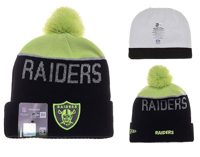 Men's Oakland Raiders New Era 2018 NFL Knit Beanie Hat