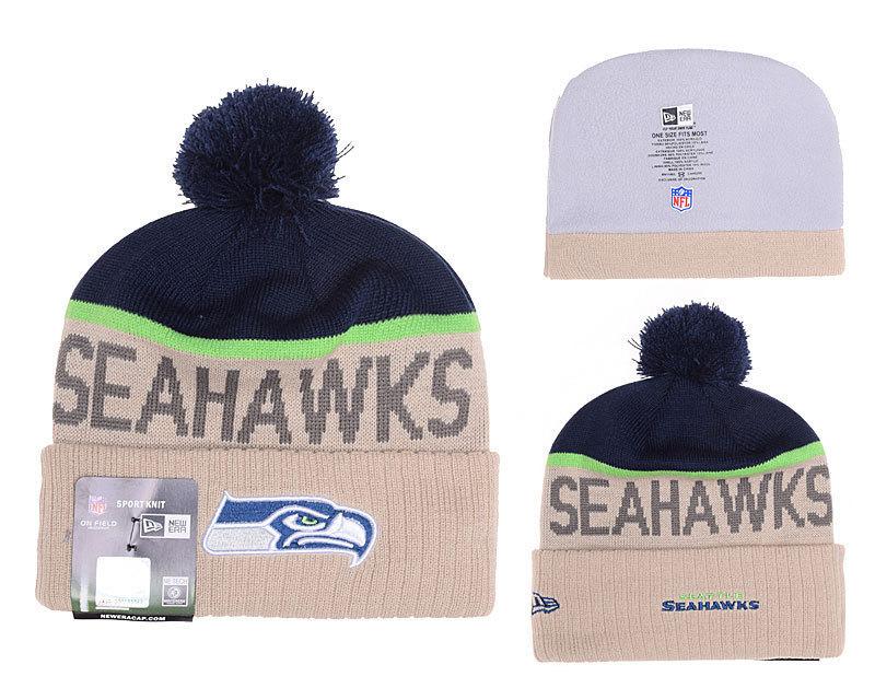 Men's Seattle Seahawks New Era 2018 NFL Knit Beanie Hat