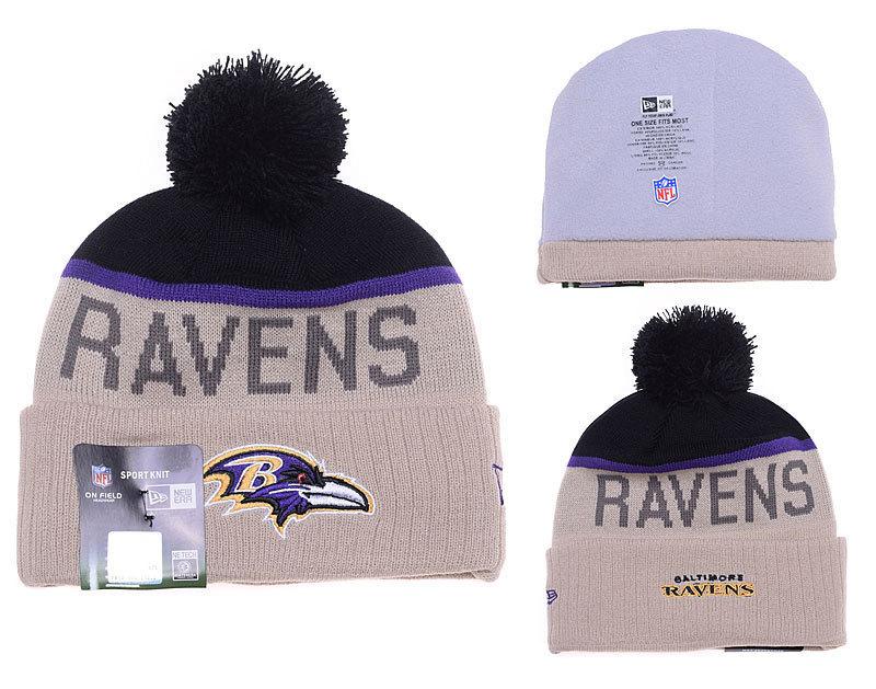 Men's Baltimore Ravens New Era 2018 NFL Knit Beanie Hat