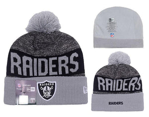 Men's Oakland Raiders New Era 2018 NFL Knit Beanie Hat