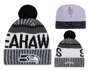 Men's Seattle Seahawks New Era 2018 NFL Knit Beanie Hat