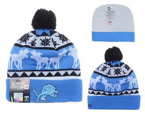 Men's Detroit Lions New Era 2018 NFL Knit Beanie Hat