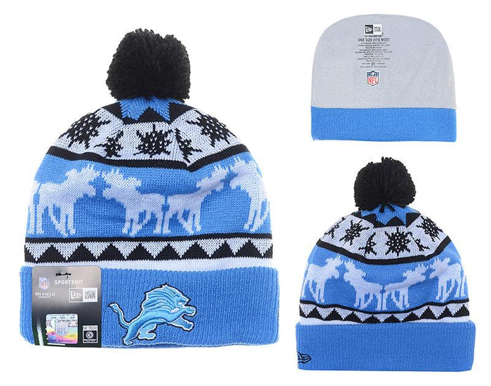 Men's Detroit Lions New Era 2018 NFL Knit Beanie Hat