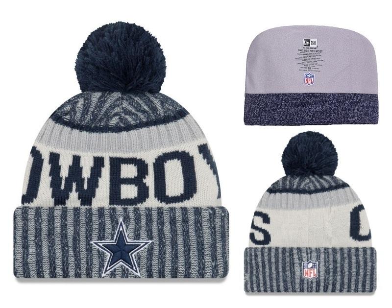 Men's Dallas Cowboys New Era 2018 NFL Knit Beanie Hat