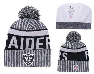 Men's Oakland Raiders New Era 2018 NFL Knit Beanie Hat