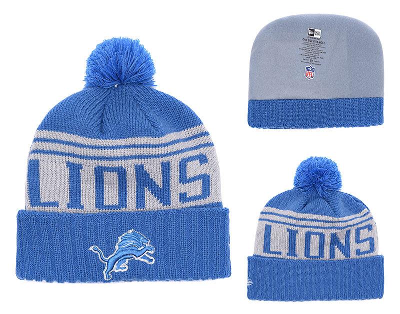 Men's Detroit Lions New Era 2018 NFL Knit Beanie Hat