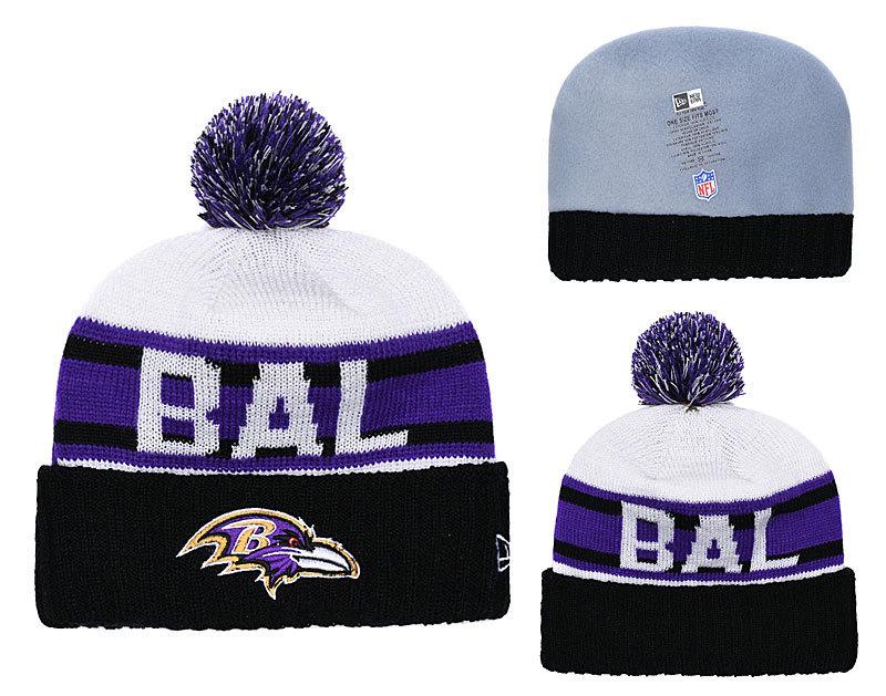 Men's Baltimore Ravens New Era 2018 NFL Knit Beanie Hat