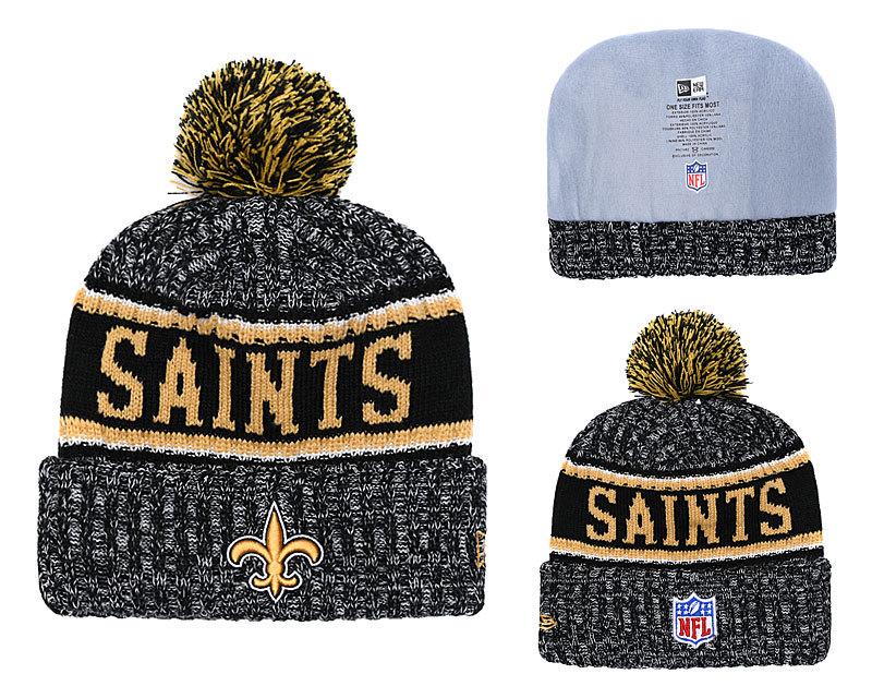 Men's New Orleans Saints New Era 2018 NFL Knit Beanie Hat