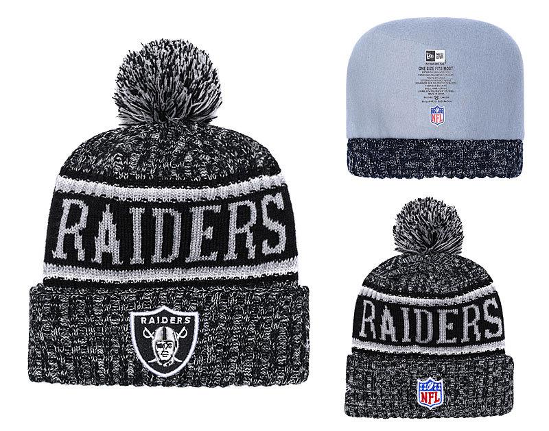 Men's Oakland Raiders New Era 2018 NFL Knit Beanie Hat