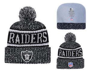 Men's Oakland Raiders New Era 2018 NFL Knit Beanie Hat