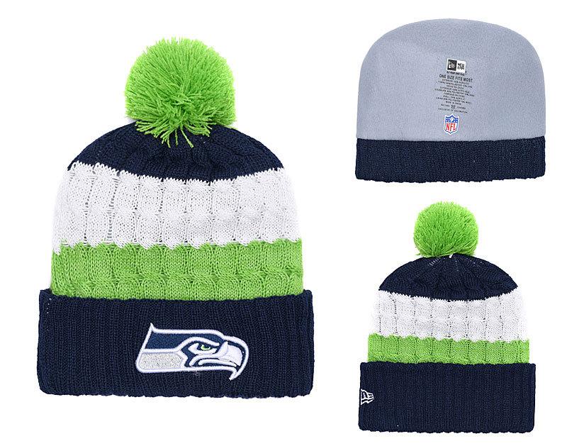 Men's Seattle Seahawks New Era 2018 NFL Knit Beanie Hat