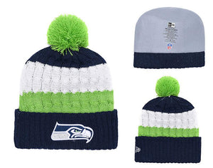Men's Seattle Seahawks New Era 2018 NFL Knit Beanie Hat