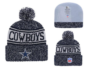 Men's Dallas Cowboys New Era 2018 NFL Knit Beanie Hat