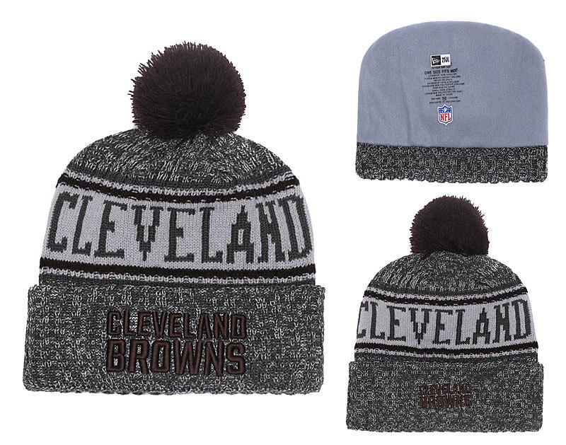 Men's Cleveland Browns New Era 2018 NFL Knit Beanie Hat
