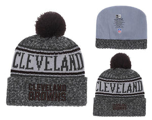 Men's Cleveland Browns New Era 2018 NFL Knit Beanie Hat