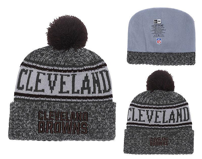 Men's Cleveland Browns New Era 2018 NFL Knit Beanie Hat