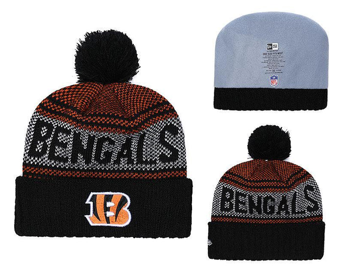 Men's Cincinnati Bengals New Era 2018 NFL Knit Beanie Hat
