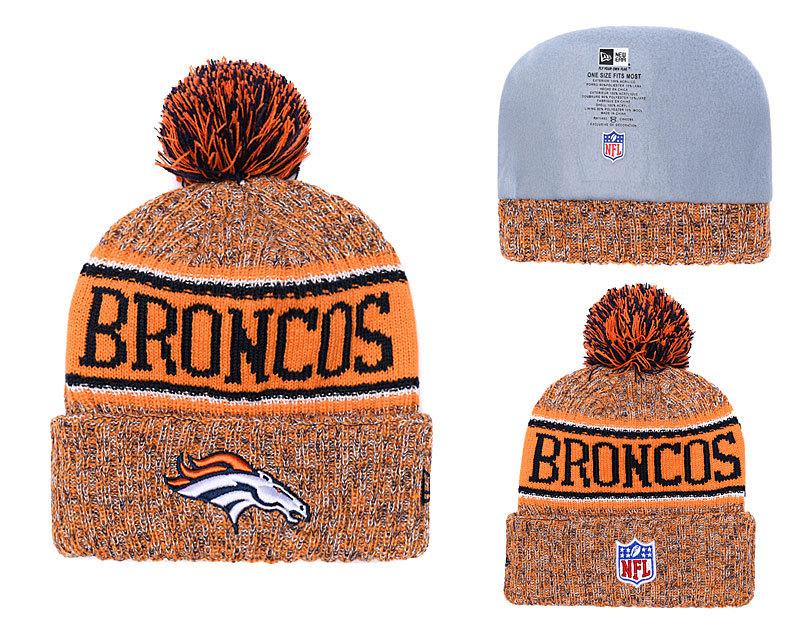 Men's Denver Broncos New Era 2018 NFL Knit Beanie Hat
