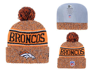 Men's Denver Broncos New Era 2018 NFL Knit Beanie Hat