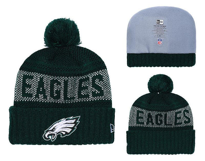Men's Philadelphia Eagles New Era 2018 NFL Knit Beanie Hat