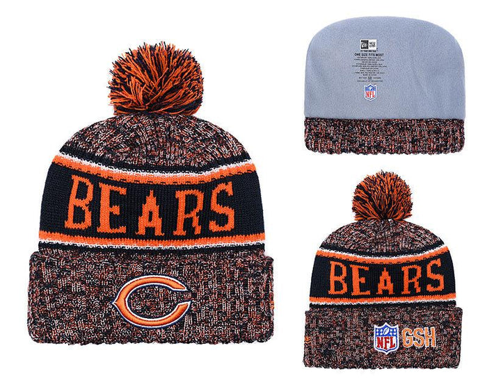 Men's Chicago Bears New Era 2018 NFL Knit Beanie Hat
